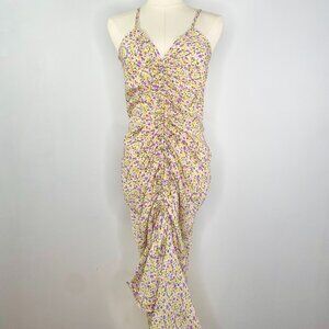 Cupshe - Floral Purple / Yellow Maxi Summer Dress